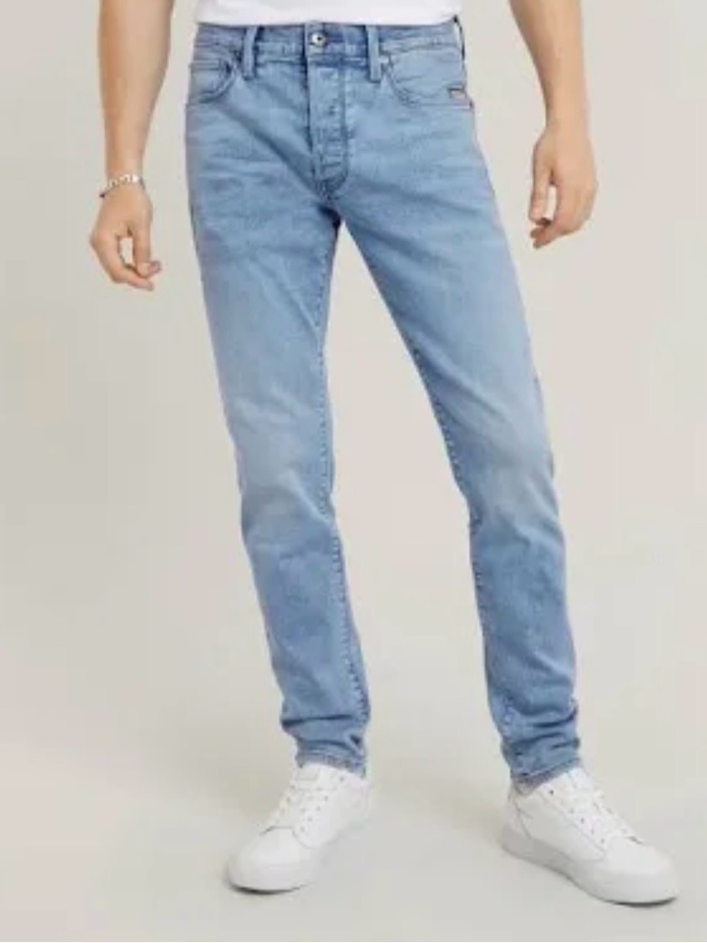 G-Star Raw Light Wash Classic Japanese Fabric straight  Jeans for Men Sz 34 x 30